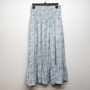 Universal Thread Floral Midi Skirt Womens Medium Smocked Waist Fairy Cottagecore